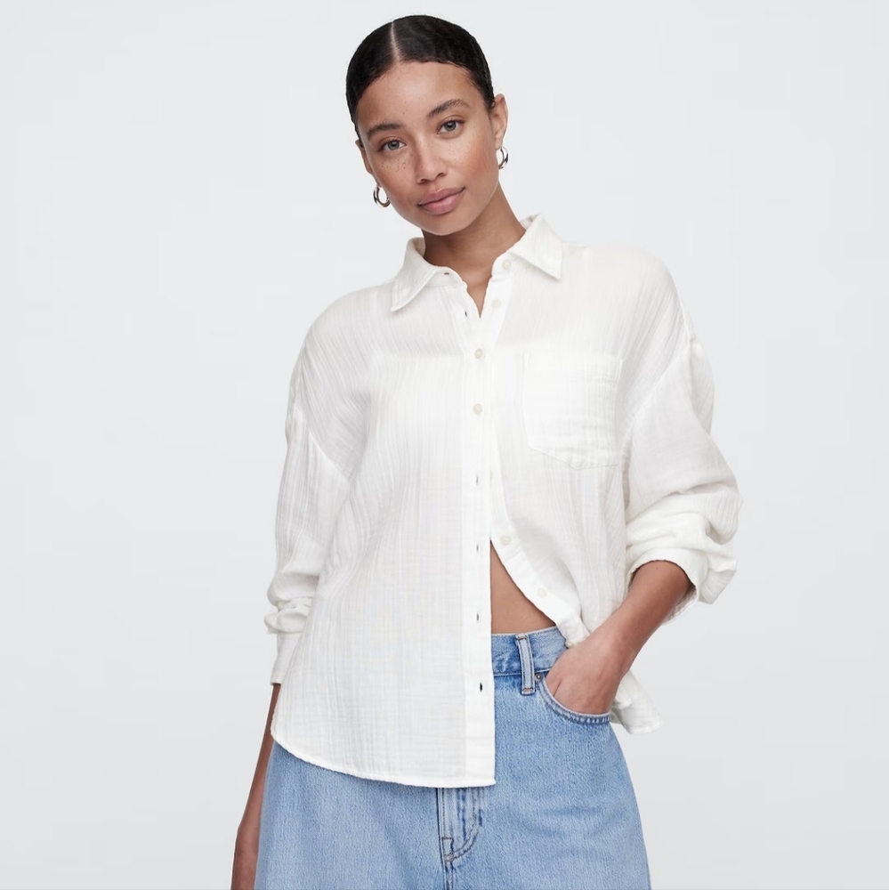 GAP The BIG Shirt in Optic White